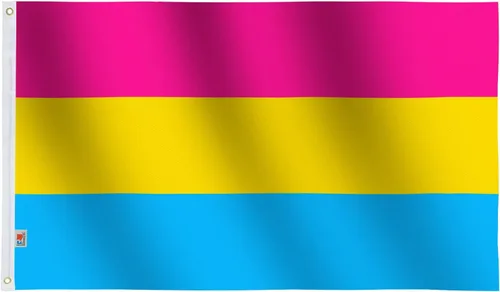 Miniatura 16 de rhungift Bandera de orgullo asexual de 3 x 5 pies, moderada para exteriores/interiores en ambos lados de poliéster 100D, banderas de asexualidad gay