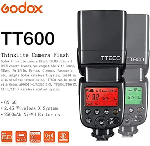 Miniatura 2 de Godox TT600 2.4G Flash Speedlite para cámaras Canon Nikon Pentax Olympus Fujifilm Panasonic Pentax