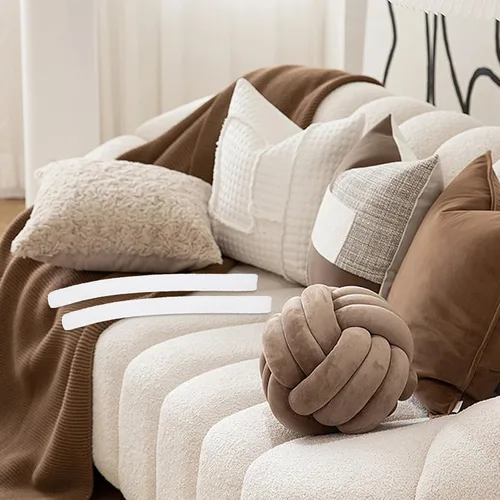 Miniatura 9 de VOSAREA 20 piezas de fundas de sofá con agarres de espuma para funda de sofá, relleno de huecos, tiras de agarre antideslizantes para sillones