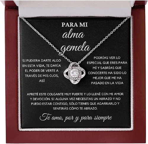 Collar Para Mi Alma Gemela En Espanol - Detalles Para Novio, Birthday Gifts Mother In Law, Bestfriend Crown Rings For 2, Cadena De Oro Para Hombre