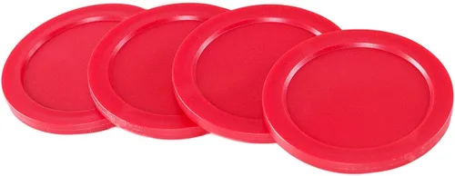 Miniatura 2 de Tacos domésticos estándar, livianos, para tejo, hockey de aire, discos de repuesto para mesas de juegos, equipo, accesorios (2 tacos, 4 discos)