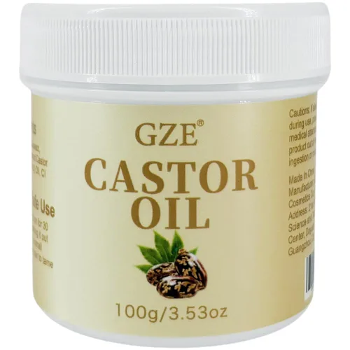 GZE Grasa sólida para el cabello con aceite de ricino, domina el encrespamiento, profundamente hidratante, nutritiva, no grasa, sin aroma, ideal