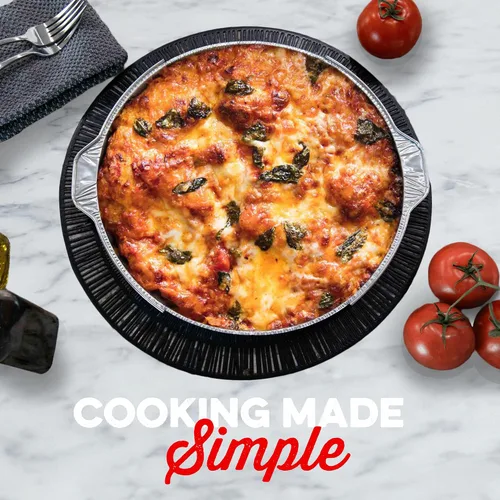 Miniatura 4 de 12" Pizza Oven Insert Pan (5-Pack) - Disposable Aluminum Liner for Countertop Pizza Makers, Fits Betty Crocker Pizza Maker, Piezano & More
