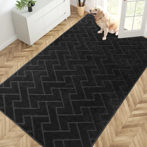 Miniatura 68 de PURRUGS Alfombra de fácil cuidado de 6 x 9 pies, antideslizante, lavable a máquina, tapete para puerta de perro, resistente a las manchas