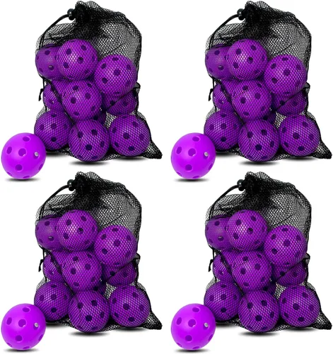 Miniatura 11 de 6 -Pack Pickleball Balls, 26 Holes Outdoor Pickleballs, High Elasticity & Durable Pickle Balls for All Style Pickleball Paddles Indoor Pickleballs