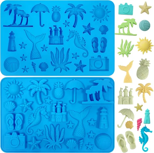 Miniatura 9 de Sidosir 3 moldes de silicona de chocolate para baby shower, antiadherentes para bebé, moldes de huellas para chocolate, chupete de botella