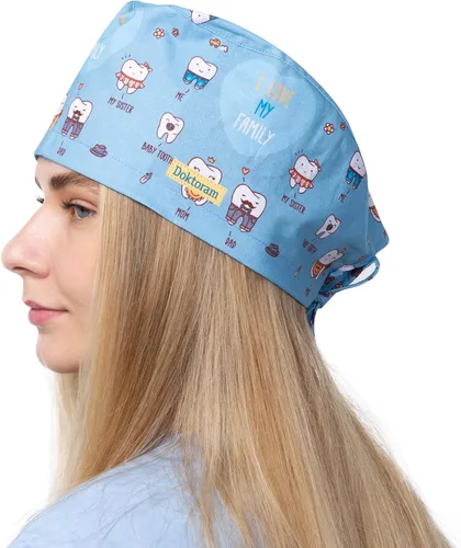 Miniatura 8 de Print Scrub Caps - Sombrero perfecto para enfermeras, médicos y EMTs..