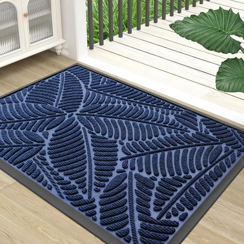 Miniatura 15 de Colorxy Tapete Impermeable para Puerta, Tapete Interior Frontal de Goma Natural Resistente, Tapetes para Puerta de Perfil Bajo Antideslizante