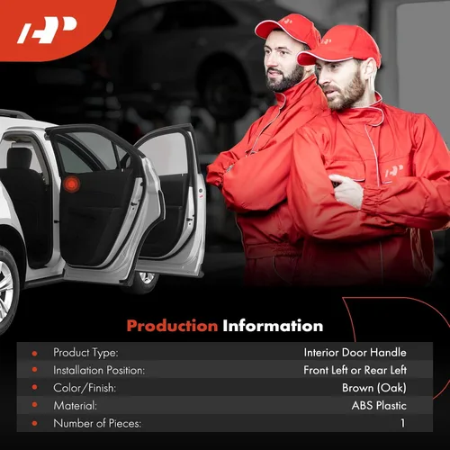 Miniatura 2 de A-Premium Manija para puerta interior del lado del conductor delantera o trasera izquierda compatible con Toyota Tundra 2004-2006 Crew Cab, Sequoia