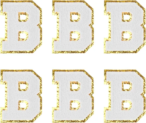 Miniatura 3 de Kare & Kind Parches de letras termo-adhesivas – Parches bordados de felpilla del alfabeto A-Z – Para coser o planchar para ropa, camisas, uniformes