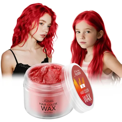 Miniatura 9 de Cera temporal para el cabello, color rubio dorado, cera de pintura de tinte para el cabello de Magic Master Keratin natural, lavable y temporal