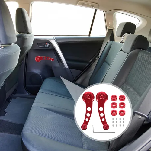 Miniatura 3 de VICASKY Manija de manivela de ventana, bobinadora de aluminio universal para coche, carro, puerta, ventana, manivela, kit de bobinadora manual