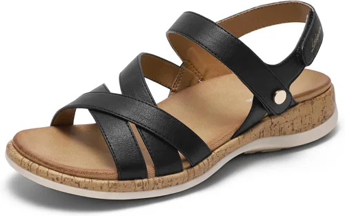 Miniatura 7 de Littleplum Sandalias ortopédicas para mujer con soporte de arco, cómodas sandalias planas, elegantes zapatos ortopédicos de verano para caminar