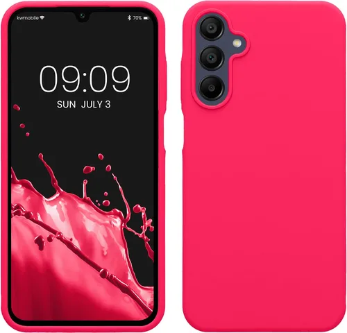 Miniatura 255 de kwmobile Funda Compatible con Samsung Galaxy A14 5G - Funda de teléfono de TPU y silicona con acabado suave - Verde Lima