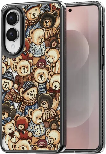 Miniatura 59 de Rosarnnah Funda compatible con Samsung Galaxy S24 Ultra, bonita estética, a la moda, divertida funda con estampado de gatito y gato, duradera a