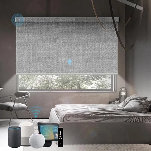 Miniatura 51 de SmartWings Persianas Motorizadas con Sombras para Ventana Control Remoto Funciona con Thread Apple Homekit Z-Wave Alexa 100% Blackout de Doble Cara