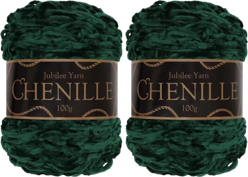 Miniatura 57 de JubileeYarn - Hilo de chenilla (3.53 oz/poliéster peinado, circonita), 1 pastel