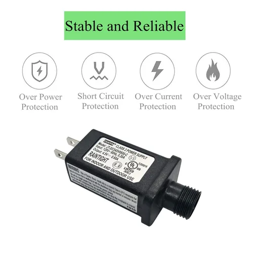 Miniatura 3 de Controlador LED de 4.5 V, transformador LED clase 2, fuente de alimentación IP44 impermeable de bajo voltaje, enchufe de EE. UU. para luz