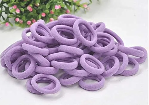 Miniatura 24 de Accesorios para el cabello para niñas y niños, bandas de goma para cola de caballo, bandas elásticas para el cabello (negro)