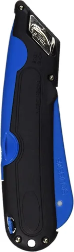 Miniatura 2 de COSCO 091508 Easycut - Cuchillo cortador con hoja autoretráctil con punta de seguridad, negro/azul