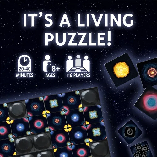 Miniatura 2 de Calliope Games - Juego de mesa de estrategia de colocación de piezas de galaxia de cuatro esquinas con patrón a juego para la familia, juego