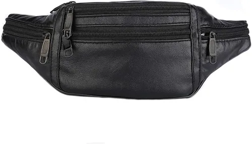 Miniatura 2 de Riñonera de piel, para hombres y mujeres, bolsa deportiva para viajes, caminar, correr, senderismo, ciclismo