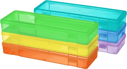 Miniatura 16 de novelinks Contenedores de almacenamiento de plástico transparentes apilables con tapa de cierre - Contenedores de almacenamiento organizadores de 2
