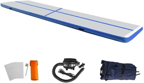 Miniatura 8 de Colchoneta de Aire de 10 pies/13 pies/16 pies/20 pies Pista de Volteretas Colchoneta Inflable de Gimnasia Pista de Volteretas con Bomba de Aire