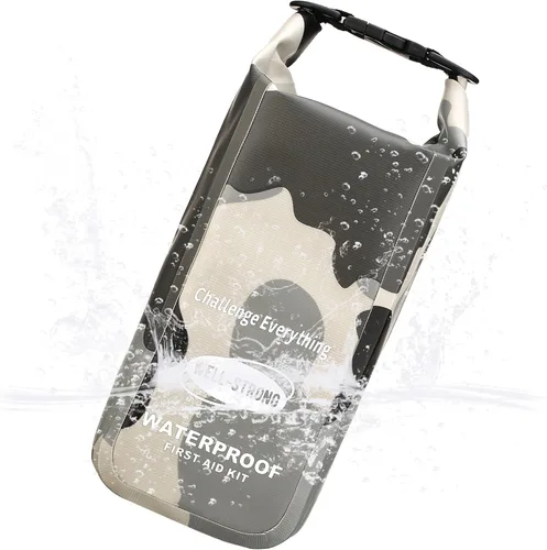 Miniatura 8 de Kit de Primeros Auxilios Impermeable con Tapa Enrollable para Barco, Kit de Emergencia con Contenidos Impermeables para Pesca, Kayak, Canotaje