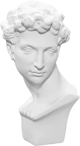 Miniatura 8 de Escultura de figura clásica decorativa de yeso, resina como modelo de pintura para artistas, busto, Venus, Apollo-David David escultura - 11.8 in