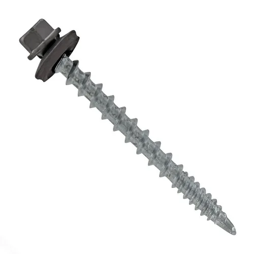 Miniatura 57 de Fasteners Plus ST Fastening Kwikseal Woodbinder Tornillos de Metal a Madera #10 X 1 Burgundy con Arandela de Goma EPDM, 250 Unidades - Diseñados