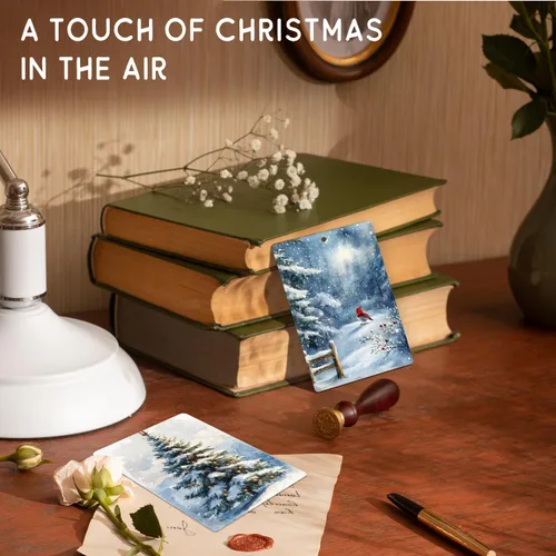 Miniatura 3 de Ambientador de coche de Navidad, 4 unidades, accesorios de automóvil de muñeco de nieve de Navidad azul para mujeres, ambientador colgante de granja