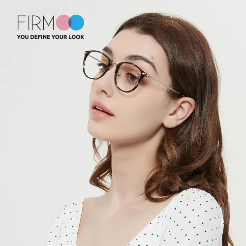 Miniatura 3 de Firmoo Gafas de luz azul, montura de lentes de lectura redonda vintage en general para computadora para mujeres y hombres (tortuga, 1.75x)