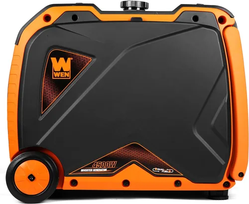 Miniatura 7 de WEN DF450i - Generador inversor portátil súper silencioso de 4500 vatios de combustible dual listo para autocaravanas con apagado de combustible