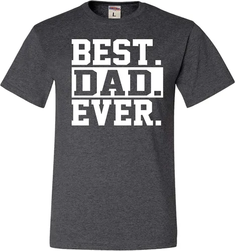 Miniatura 9 de Go All Out Camiseta de adulto para el día del padre con texto en inglés Best Dad Ever #1 Dad World's Greatest Dad