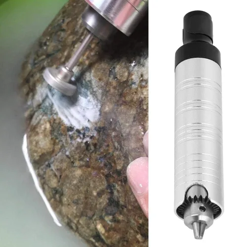 Miniatura 3 de Pieza de mano de acero inoxidable Chuck Flex eje giratorio amoladora angular mango llave taladro Chuck herramienta de la máquina de pulir, 0.3 ~