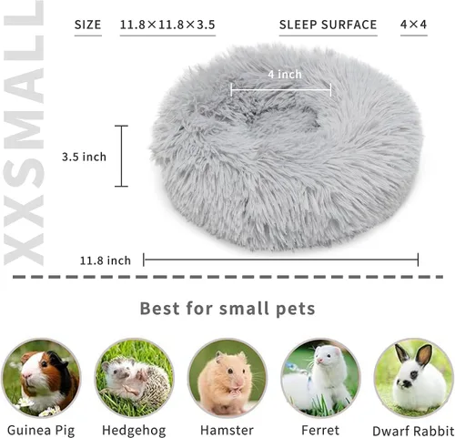 Miniatura 2 de Cama de Conejo Escondite de Conejo Grande Suave y Cómoda Ropa de Cama para Animales Pequeños Alfombrilla de Cama Acogedora Refugio Cálido Accesorios