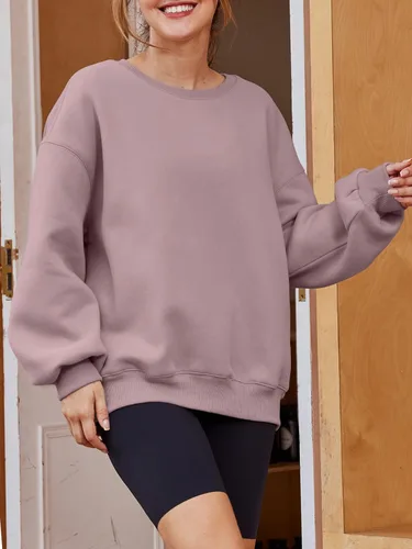 Miniatura 2 de EFAN Sudaderas de manga larga para mujer, cuello redondo, sudadera casual para otoño 2023