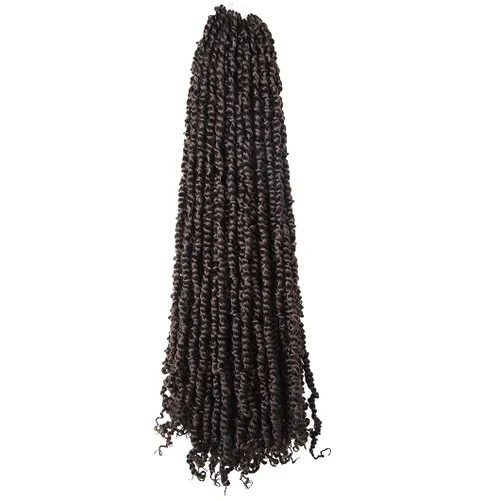 Miniatura 26 de BOHOBABE Cabello de Ganchillo Pre-retorcido Passion Twist de 14 Pulgadas Cabello Corto Ombré Gris Pre-enrollado de Ganchillo Passion Twist para Gris
