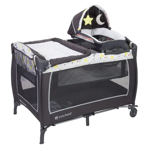 Miniatura 9 de Baby Trend Lil' Snooze™ Deluxe II Nursery Center® Playard, Funfetti color fantasía (Funfetti)