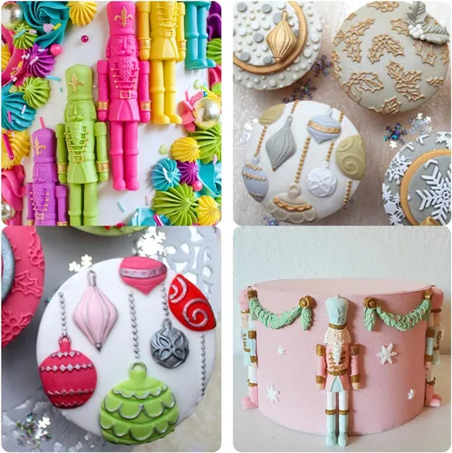 Miniatura 5 de Molde de silicona para soldado cascanueces, adornos de bolas de Navidad, molde de chocolate, decoración de pastel de Navidad, moldes para hornear