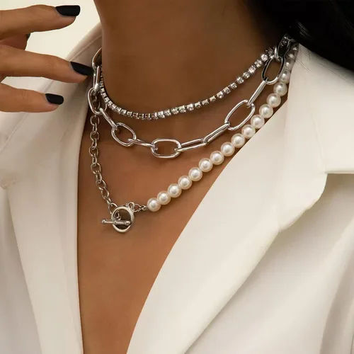 Miniatura 61 de Long tiantian Collares en capas para mujer, joyería occidental para mujer, collar de moneda apilable, collar de país, moderno, bohemio, verano