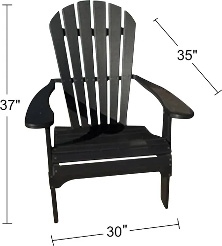 Miniatura 3 de Phat Tommy Silla Adirondack plegable – Silla Adirondack de polietileno de polietileno de alta densidad – resistente plástico reciclado – Muebles