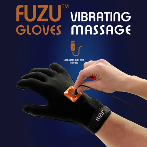 Miniatura 3 de Fuzu Guantes de masaje vibratorios utilizados para masajes de parejas, masaje muscular dolorido, espalda, cuello, hombros, piernas, 20 velocidades