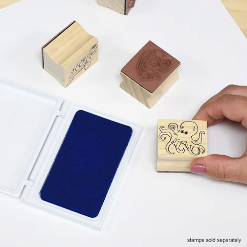 Miniatura 2 de READY 2 LEARN Almohadilla de sello perfumada para niños, arándano, azul, lavable, no tóxica, para sellos, resistente a la decoloración, para decorar