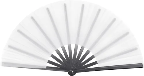 Miniatura 11 de Quacc Ventilador de mano plegable grande de 13 pulgadas, tela de nailon vintage, retro, gran abanico para baile de línea, festival chino de Kung Fu