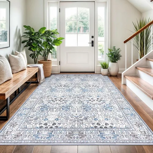 Miniatura 83 de SIILOOM Alfombra antideslizante de pasillo moderna de 2 x 5, súper suave, para pasillos, decoración para cocina, alfombras para pasillos sin 2-Verde