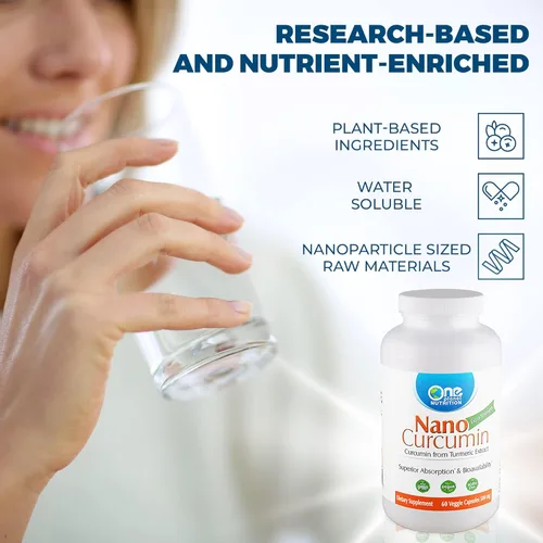 Miniatura 7 de One Planet Nutrition Nano Curcumina 500 mg cápsulas vegetales (60 porciones), Nano para alta absorción, apoya el bienestar general, sin OMG, vegano