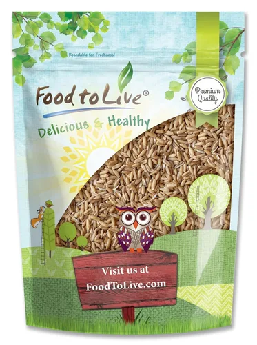 Food to Live Granos de avena integrales: bayas de avena a granel. Semillas kosher sin cáscara, ricas en proteínas, fibra soluble. Adecuado para