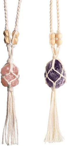 Miniatura 11 de Adornos colgantes de cristal curativos Feng Shui para coche, adorno de meditación, adorno colgante para ventana, para decoración del hogar
